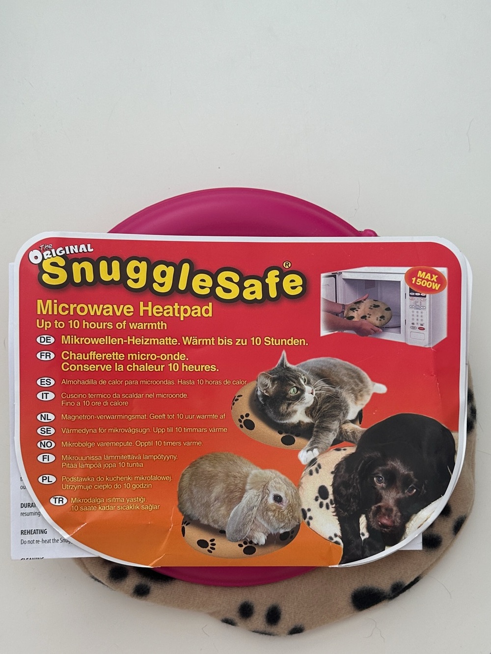 Snuggle Safe NWOT Microwave Heating Pad For Cats And Small Dogs